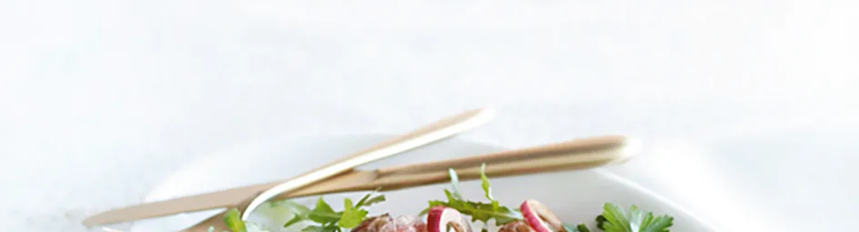 Geroosterde entrecote met kruidensalade