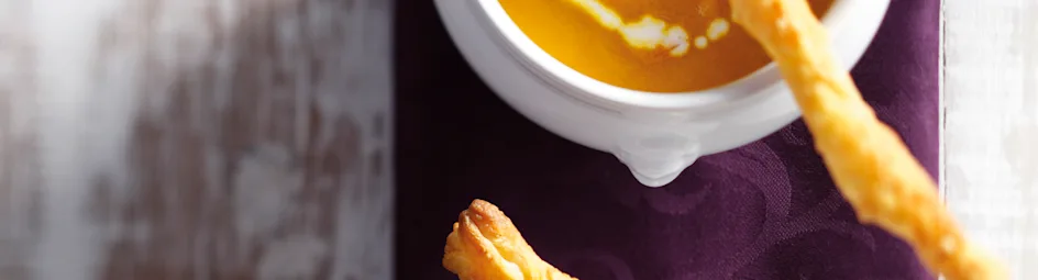 Wortelsoep met stafjes