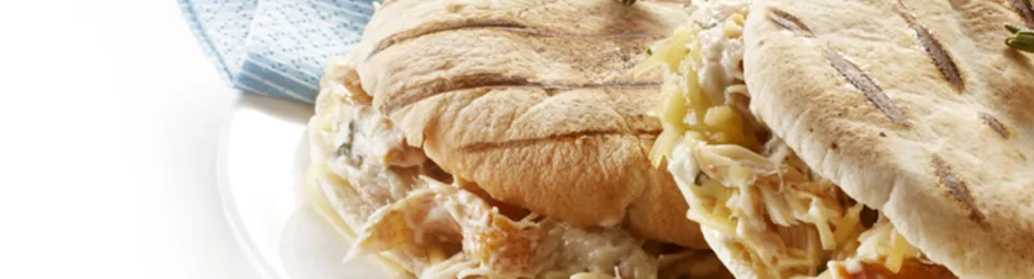 Pita tosti met makreel