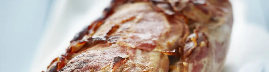 Amerikaans gehaktbrood in spek