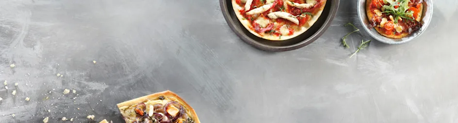 Vispizza van de bakplaat