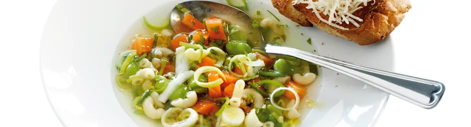 Zomergroente-maaltijdsoep