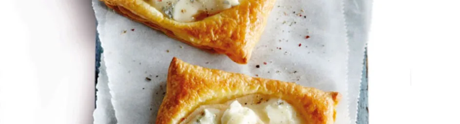 Perentaartje met gorgonzola