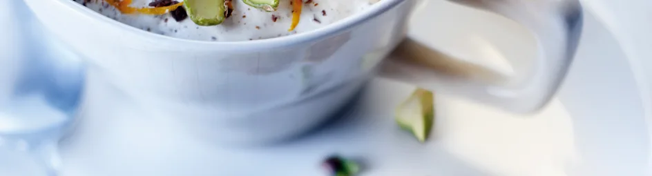 Chocopotje met sinaasappel en nootjes