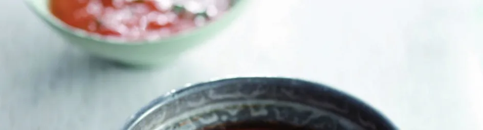 Soep van rode paprika