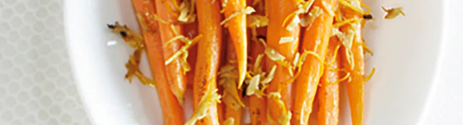 Geroosterde worteltjes met gemberolie