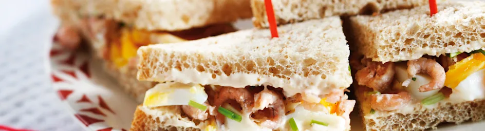 Sandwich met Hollandse garnalen