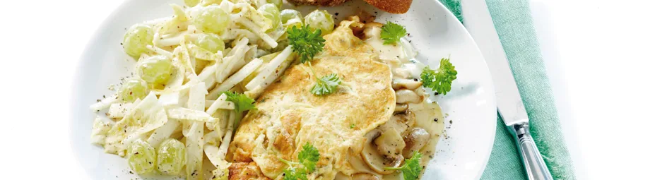 Franse omelet met witlofsalade