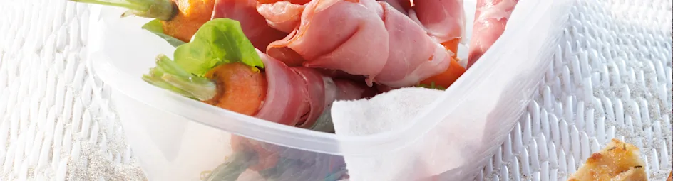 Gesmoorde bospeen met coburgerham en focaccia