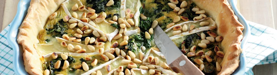 Spinaziequiche met camembert