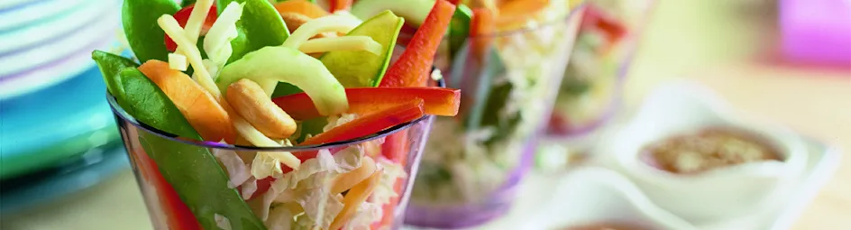 Chinese salade met sesamdressing