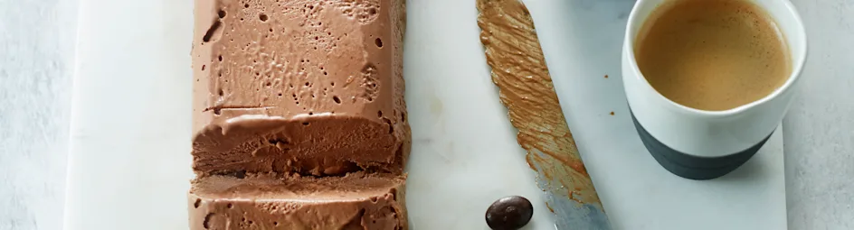 Semifreddo met espresso en chocolade