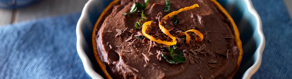 Chocolademousse met mandarijn