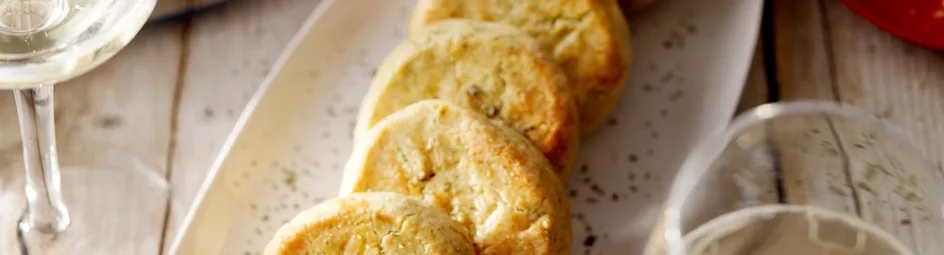 Parmezaan-shortbread met rozemarijn