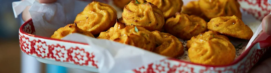 Pommes duchesses van zoete aardappel