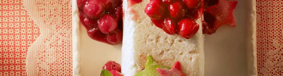 Rijstpudding met kersen en cranberry's