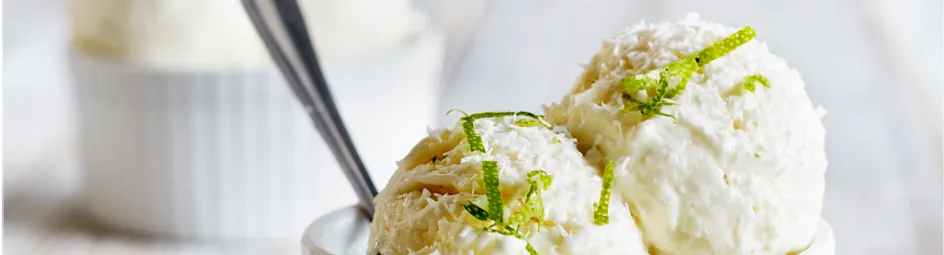 Kokos-limoengras semifreddo