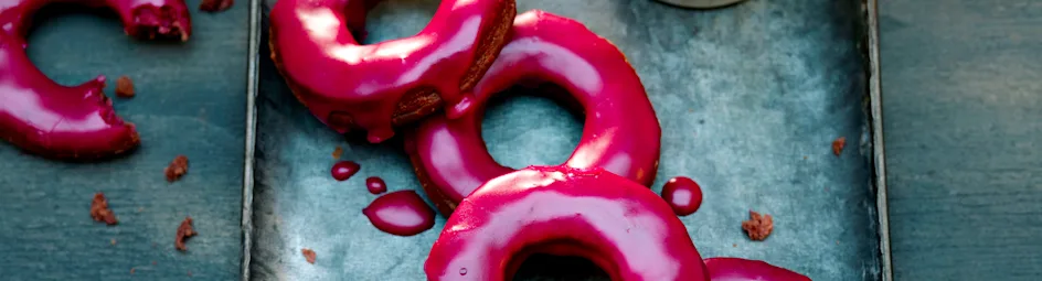Red velvet donuts