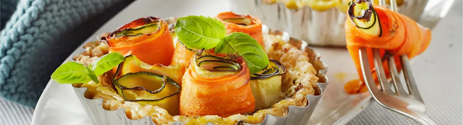 Wortel-courgettetaartjes