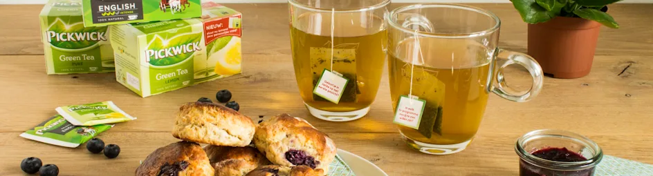 Scones met bosbessen en citroen