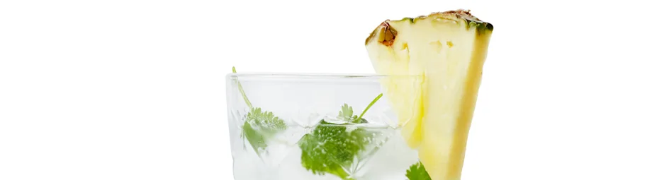 Gin-tonic met ananas en koriander