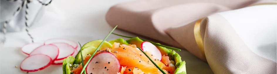 Avocadotorentje met zalm