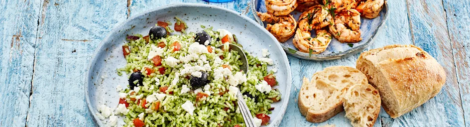 Knoflookgamba's met Griekse kruiden