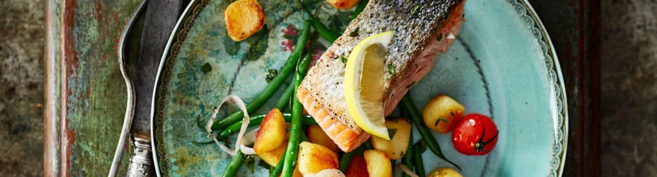 Zalm met kruidenkrieltjes en tapenade