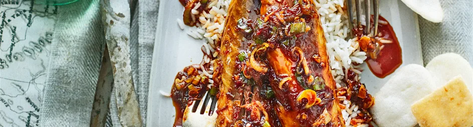 Makreel in sambal-ketjapsaus