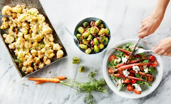 Linzensalade met balsamico-worteltjes