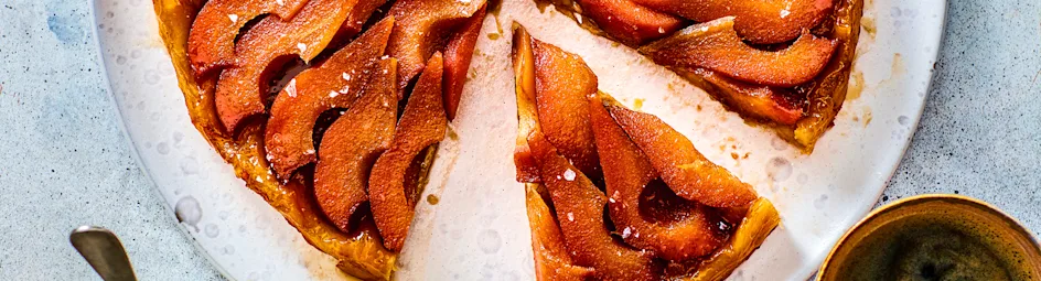 Tarte Tatin met stoofperen en zeezout