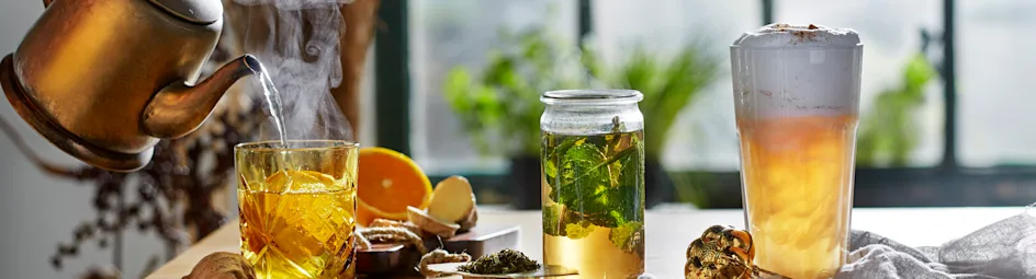 Zoete Marokkaanse muntthee