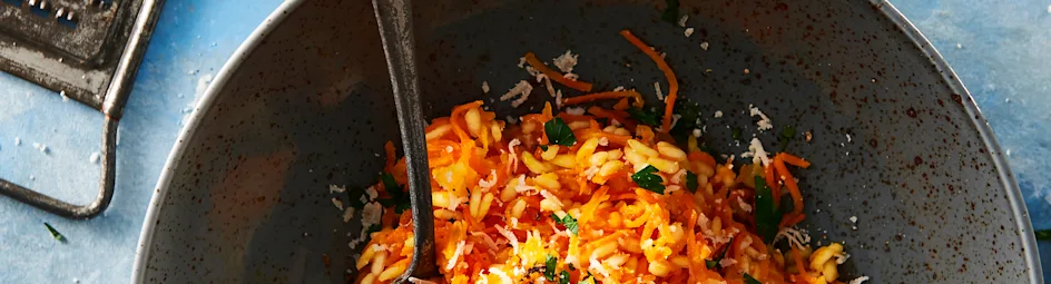 Wortelrisotto met krokant spek