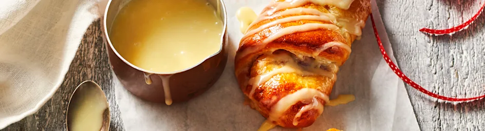 Cranberrycroissants met witte chocolade