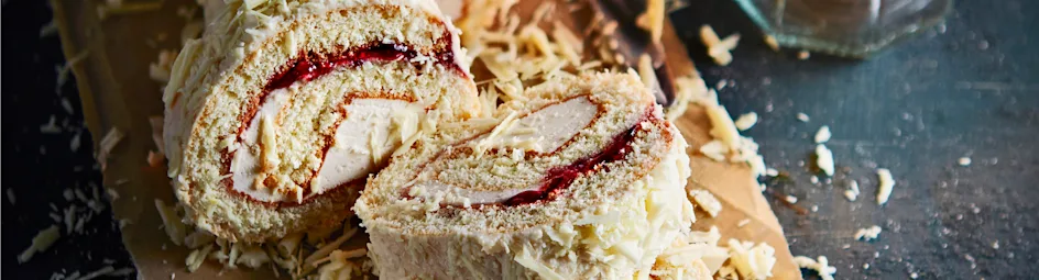 Boomstam met kwarkmousse