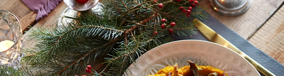 Gegrilde entrecote met wortelpuree en paddenstoelenjus