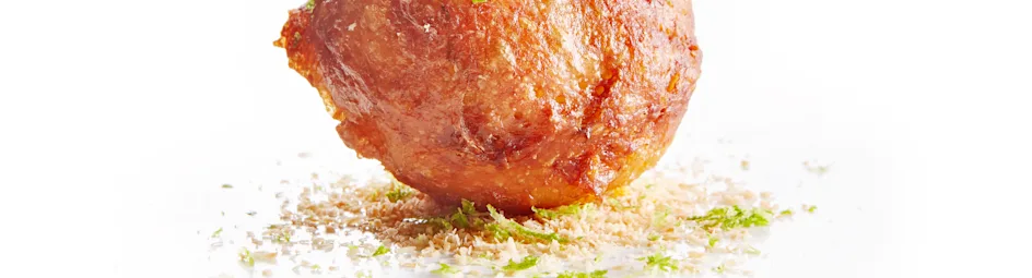 Oliebollen met kokos en limoen