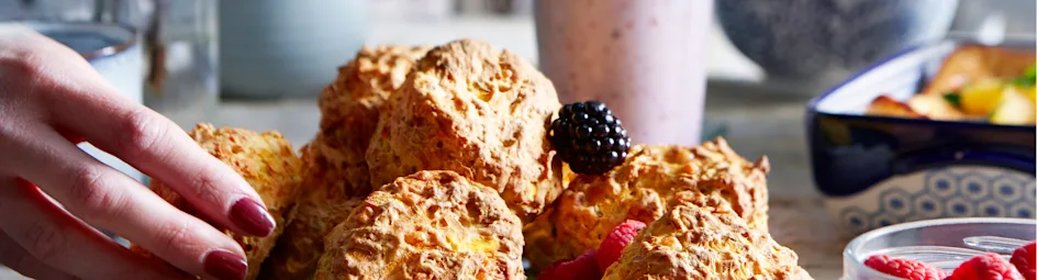 Kaasscones met pompoen en tijm