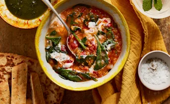 Dahl met korianderolie