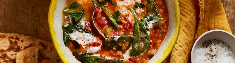 Dahl met korianderolie