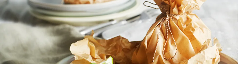 Vis en papillotte met gember