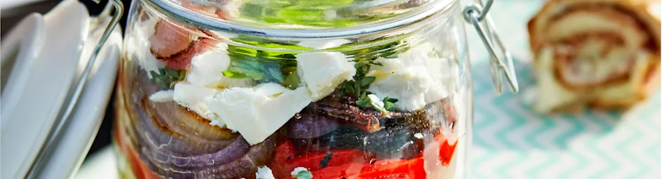 Mediterrane rijstsalade met feta