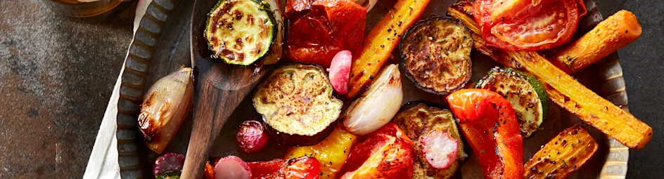 Geroosterde-groenteschotel