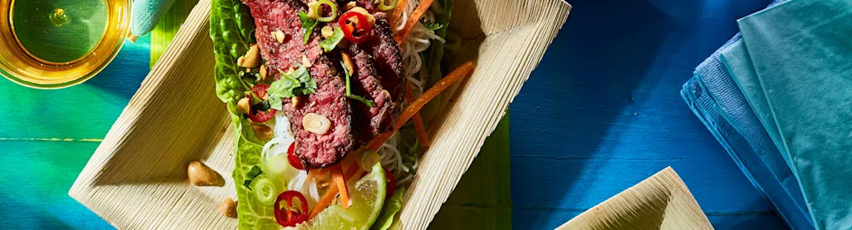 Vietnamese slawraps met biefstuk