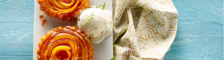 Tarte Tatins met mango