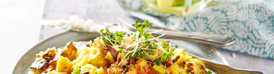 Mangocurry met aubergine