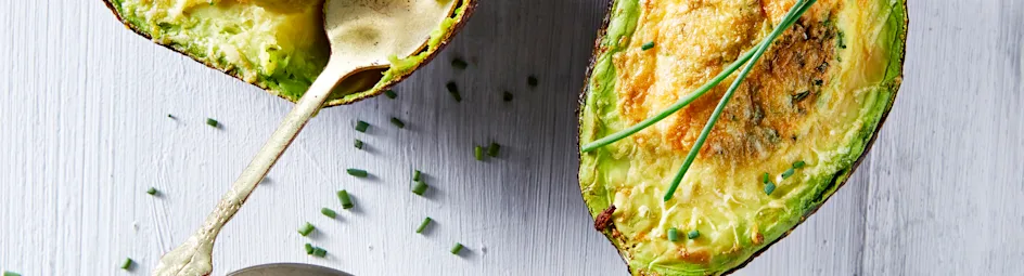 Gegratineerde avocado