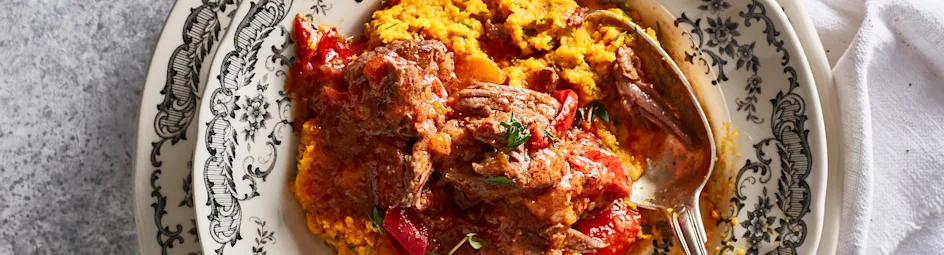 Spaanse stoof met chorizo en wortel-dillepuree