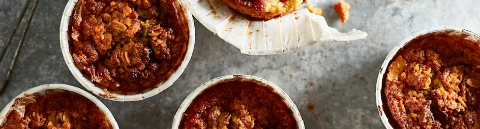 Havermoutmuffins met sinaasappel en gember