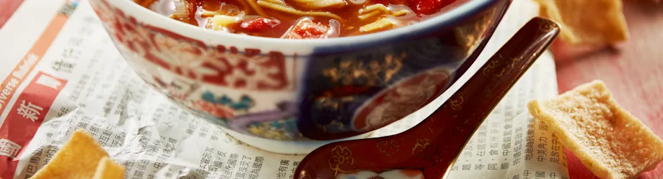 Chinese tomatensoep met gember